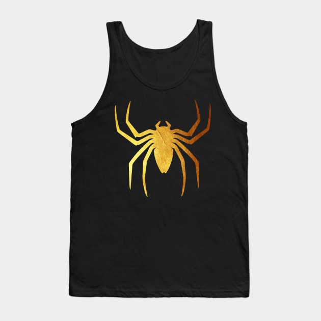 Golden Spider Tank Top by deadEYEZ